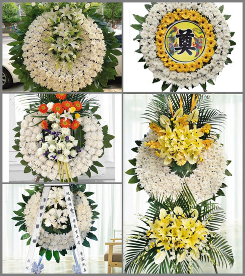 福建龙岩上杭县中都镇由安村花圈速递